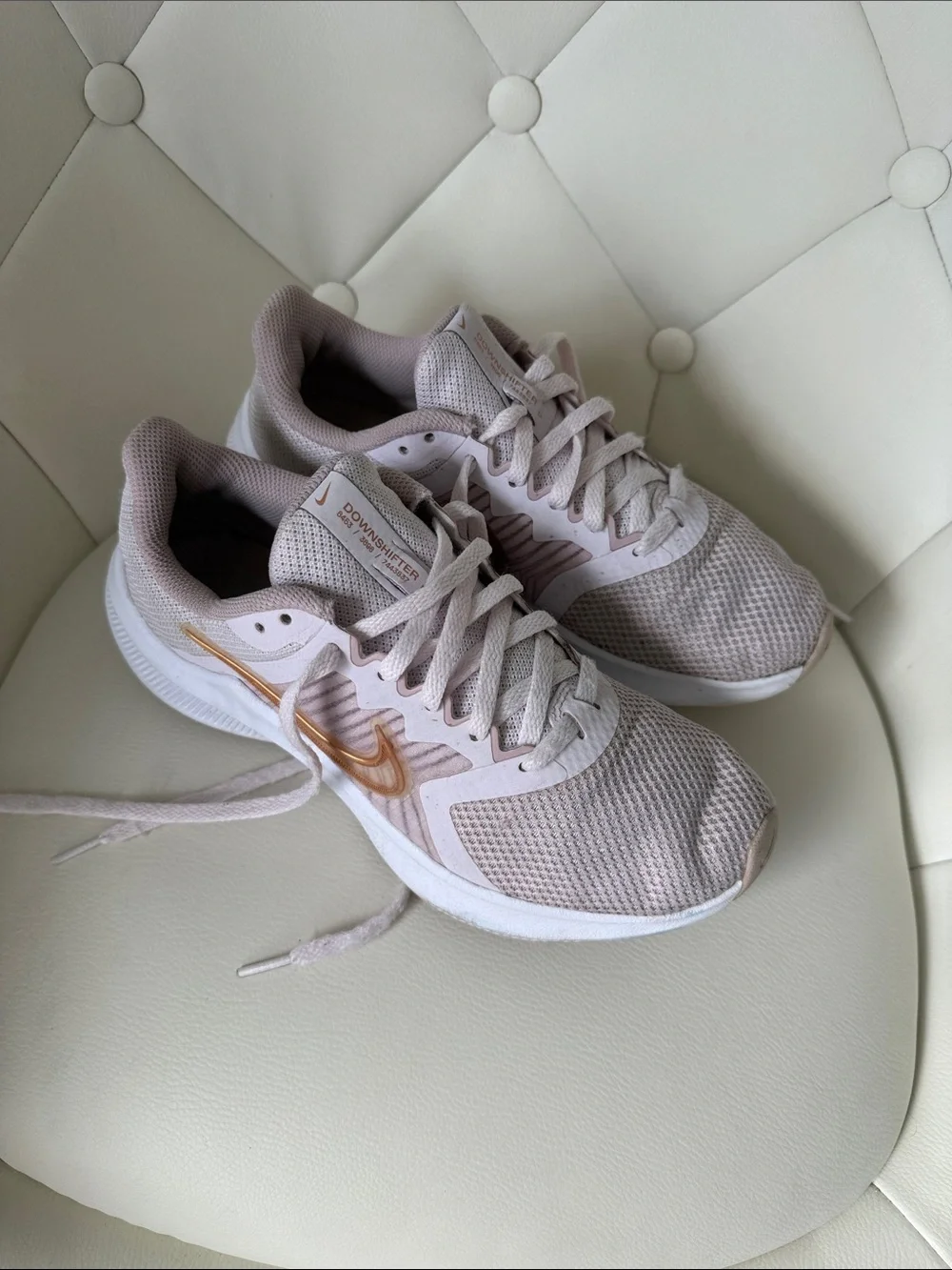 Nike Downshifter 11 Pink Blush Sneakers Mesh Lightweight for Road Running Sz 6.5 - Picture 9 of 14